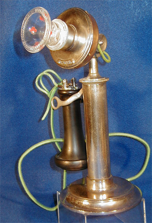 western electric model 21 erie candlestick antique telephone